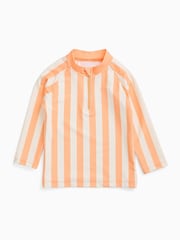 KIDLY by MORI Orange Sunsafe Zip Rash Vest - Image 2 of 3