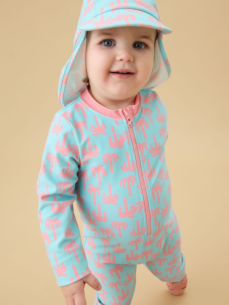 KIDLY by MORI Blue Sunsafe Swim Hat - Image 1 of 4