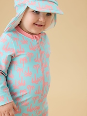 KIDLY by MORI Blue Sunsafe Swim Hat - Image 2 of 4