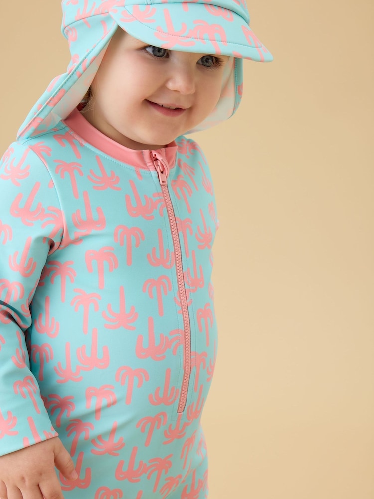 KIDLY by MORI Blue Sunsafe Swim Hat - Image 2 of 4