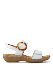Pavers White Wide Fit Touch-Fasten Sandals - Image 1 of 5