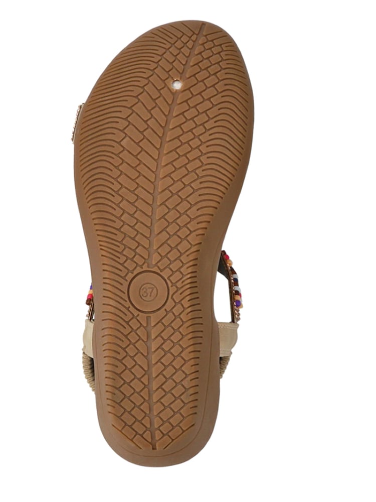 بيج - Pavers Beaded Comfort Fitting Sandals - صورة 5 من 5 بيج - Pavers Beaded Comfort Fitting Sandals - صورة 5 من 5