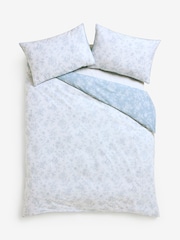 Laura Ashley Chalk Blue Aneta Floral 100% Cotton Duvet Cover and Pillowcase Set - Image 6 of 7