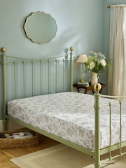 Laura Ashley Moss Green Aneta Floral Deep Fitted Sheet - Image 2 of 3