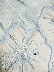 Pantalones cortos vaqueros con lentejuelas y flores de Monsoon - Imagen 5 de 5