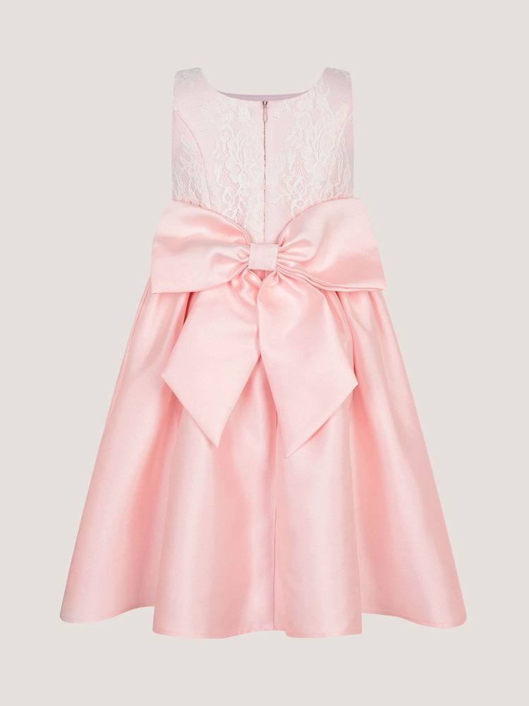 Monsoon Pink Juno Lace Bodice Party Dress - Image 2 of 3