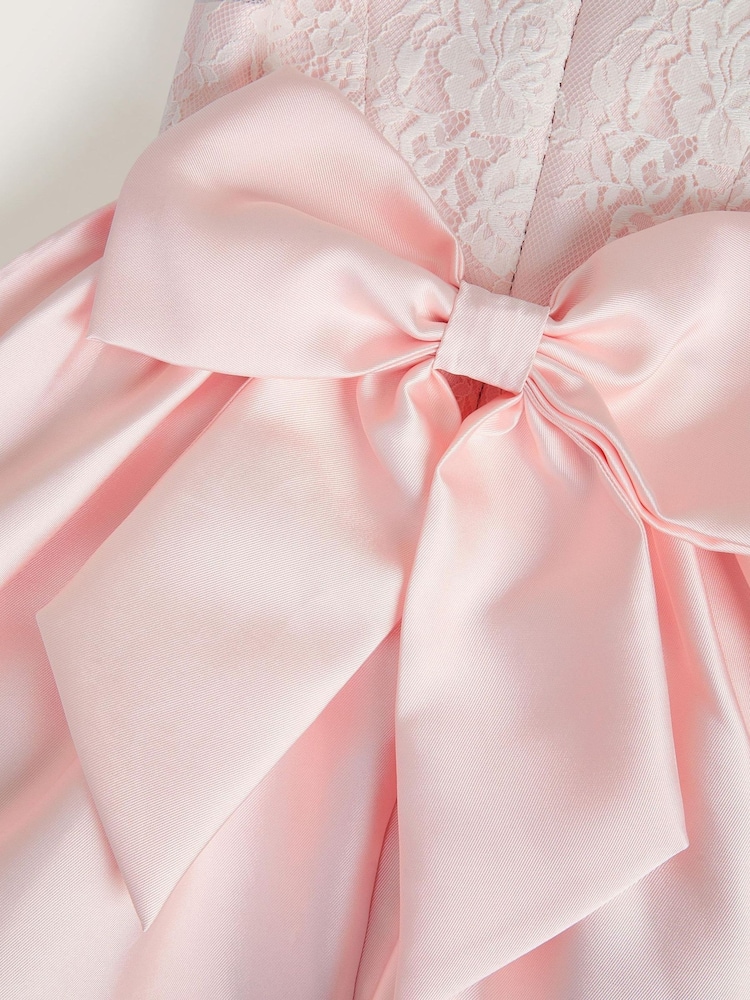 Monsoon Pink Juno Lace Bodice Party Dress - Image 3 of 3