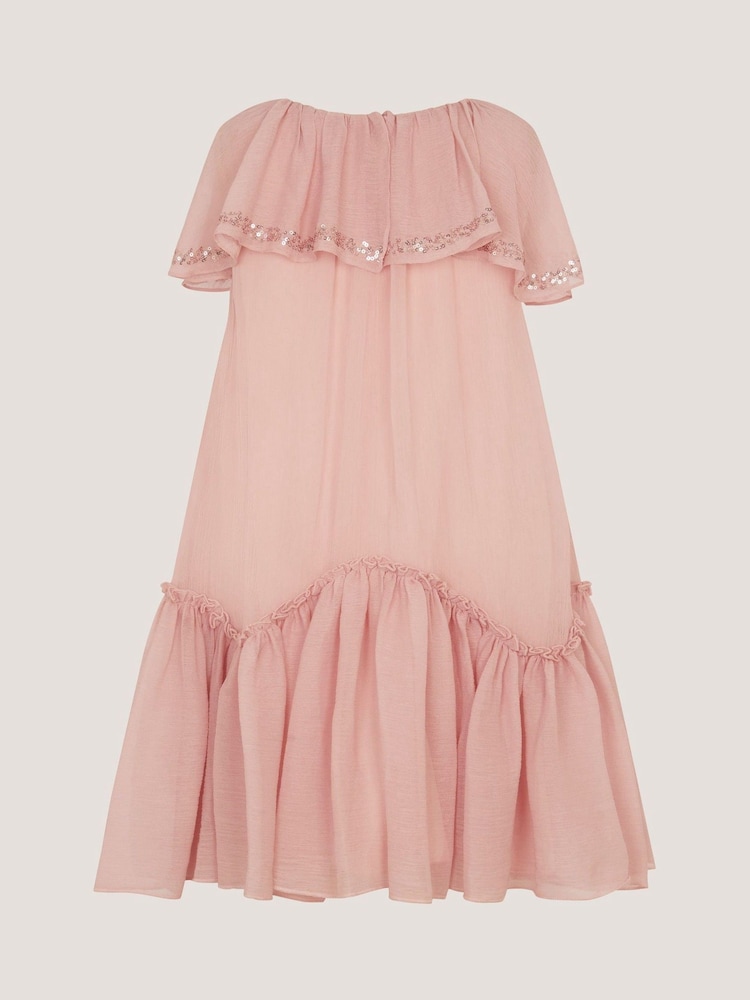 Monsoon Pink Elena Sequin Swing Party Dress - Image 2 of 3