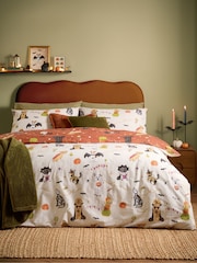 Furn Linen Howl-O-Ween Reversible Duvet Cover and Pillowcase Set - Image 1 of 4