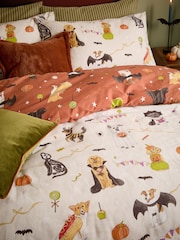 Furn Linen Howl-O-Ween Reversible Duvet Cover and Pillowcase Set - Image 3 of 4