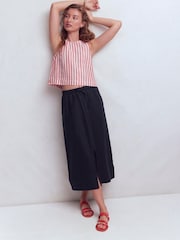 Boden Blue Layla Linen Skirt - Image 2 of 5