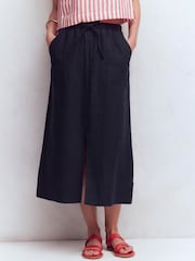 Boden Blue Layla Linen Skirt - Image 4 of 5