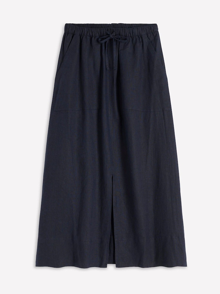 Boden Blue Layla Linen Skirt - Image 5 of 5