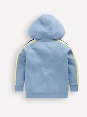 Boden Blue Raglan Tape Zip-Through Hoodie - Image 2 of 3