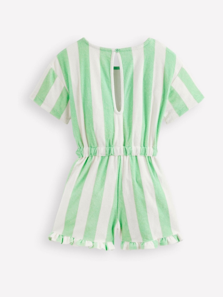 Boden Green Relaxed Towelling Playsuit - Image 2 of 3