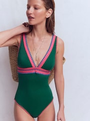 Boden Green Porto V-Neck Swimsuit - Image 4 of 7