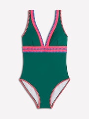 Boden Green Porto V-Neck Swimsuit - Image 6 of 7