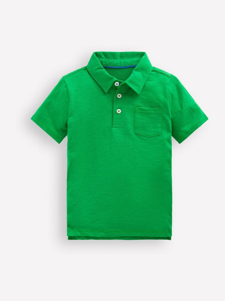 Boden Green Slub Polo Shirt - Image 1 of 3 Boden Green Slub Polo Shirt - Image 1 of 3