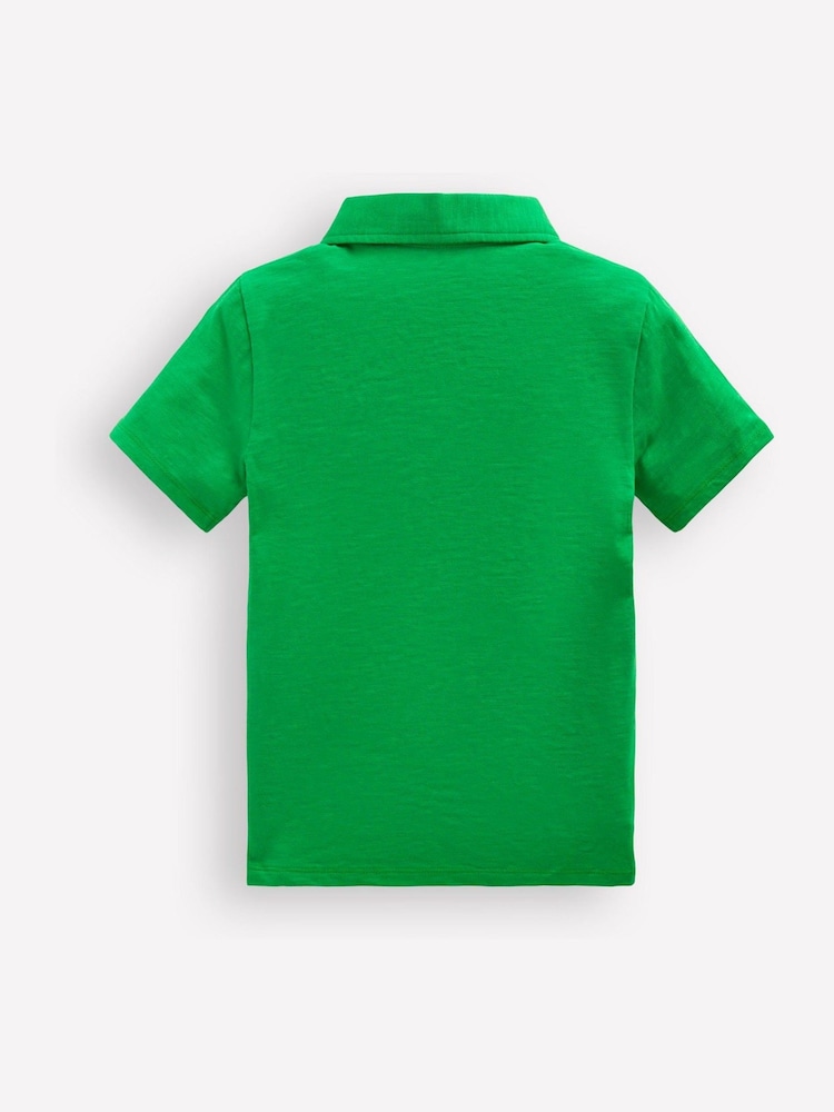 Boden Green Slub Polo Shirt - Image 2 of 3 Boden Green Slub Polo Shirt - Image 2 of 3