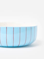 Oliver Bonas Blue Blue & Red Le Chien Ceramic Pet Bowl - Image 5 of 5