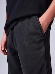 smALLSAINTS Washed Black Underground Sweat Shorts - Image 4 of 9