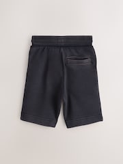 smALLSAINTS Washed Black Underground Sweat Shorts - Image 7 of 9