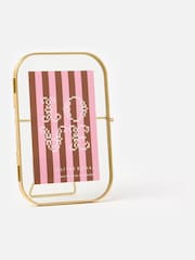 Oliver Bonas Gold Gold Curved Glass Portrait Picture Frame 4x6 - Image 1 of 4