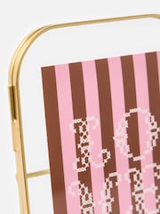 Oliver Bonas Gold Gold Curved Glass Portrait Picture Frame 4x6 - Image 2 of 4