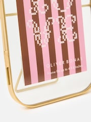 Oliver Bonas Gold Gold Curved Glass Portrait Picture Frame 4x6 - Image 3 of 4