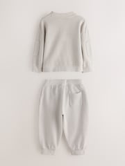 smALLSAINTS Grey Baseball Top and Joggers Set - Image 10 of 13