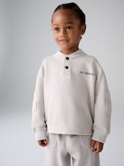 smALLSAINTS Grey Baseball Top and Joggers Set - Image 2 of 8