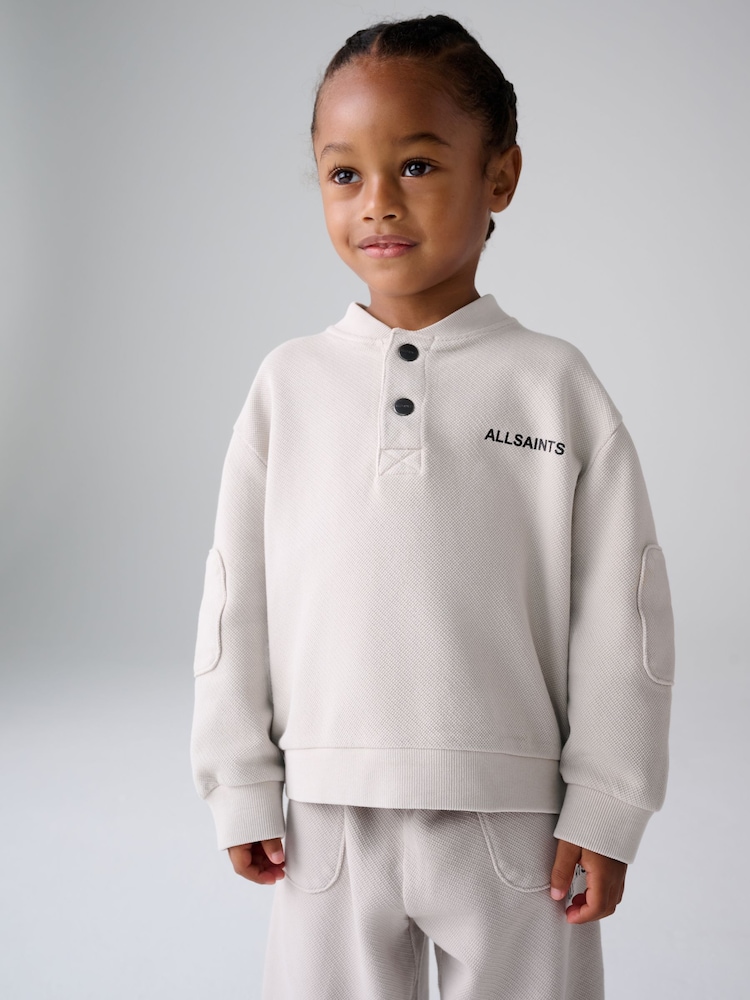 smALLSAINTS Grey Baseball Top and Joggers Set - Image 2 of 8