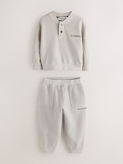 smALLSAINTS Grey Baseball Top and Joggers Set - Image 9 of 13