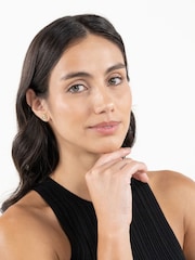 BOSS Gold Tone Double B Divine IP Earrings - Image 2 of 5