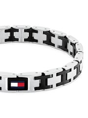 Tommy Hilfiger Silver Black IP And Stainless Steel Bracelet - Image 2 of 3