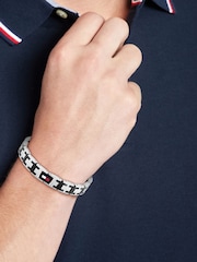 Tommy Hilfiger Silver Black IP And Stainless Steel Bracelet - Image 3 of 3