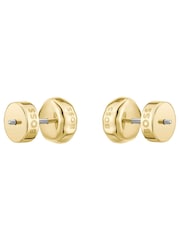 BOSS Gold Tone Kassy IP Earrings - Image 4 of 4