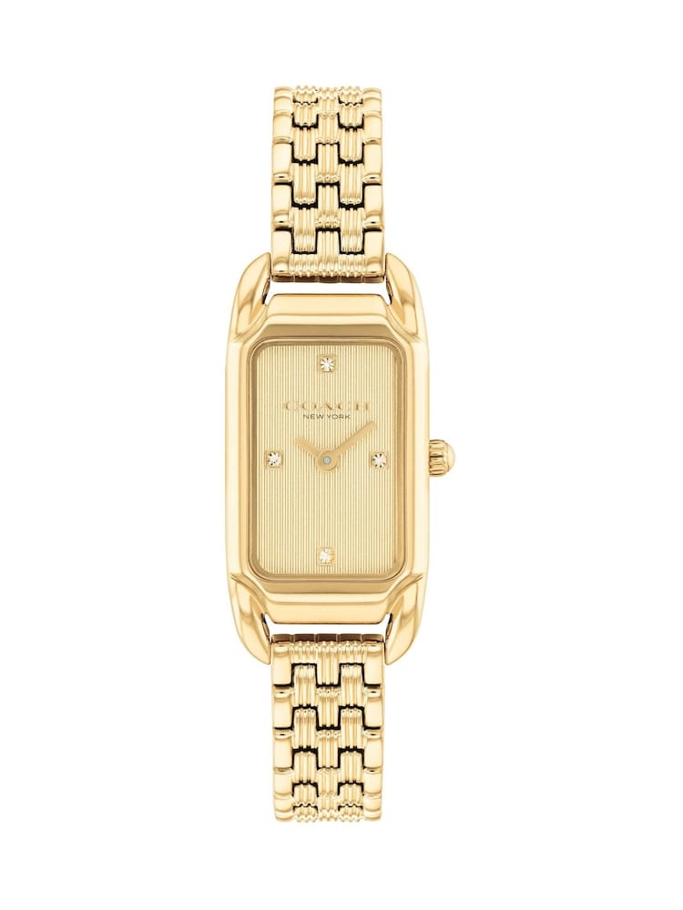 COACH Gold Tone Cadie Bracelet Watch - Image 1 of 4 COACH Gold Tone Cadie Bracelet Watch - Image 1 of 4