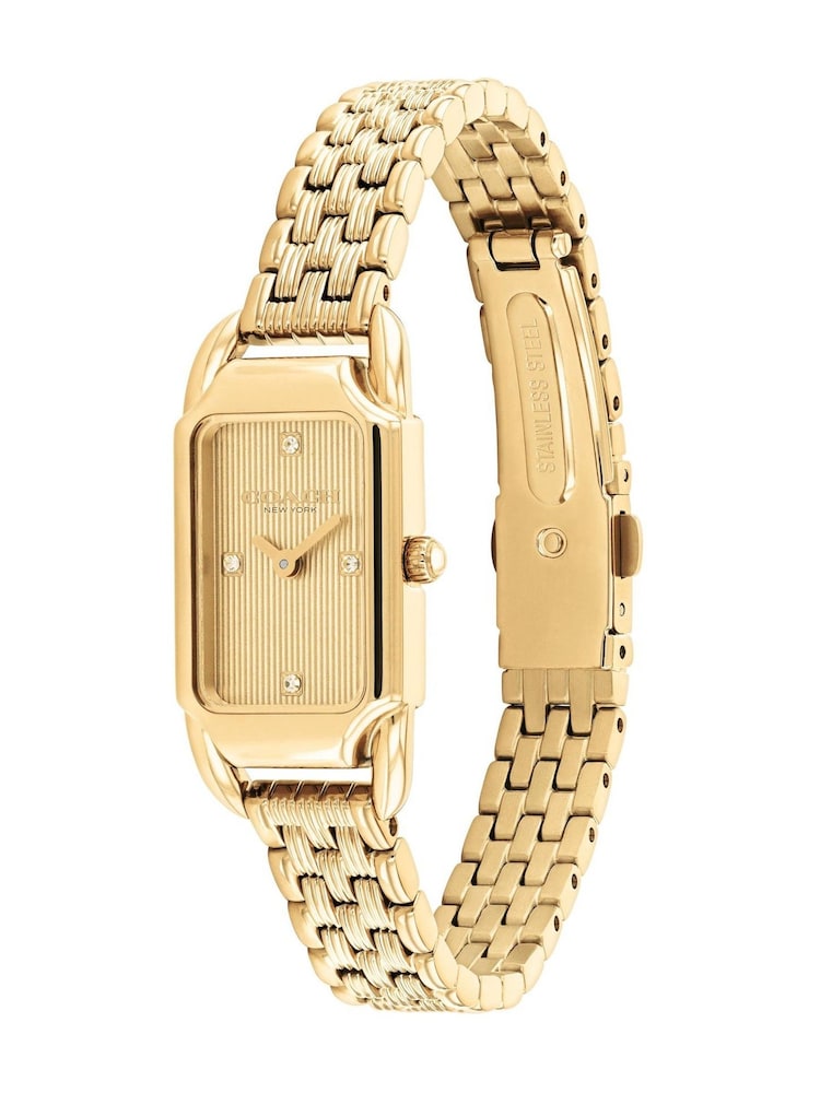 COACH Gold Tone Cadie Bracelet Watch - Image 2 of 4 COACH Gold Tone Cadie Bracelet Watch - Image 2 of 4