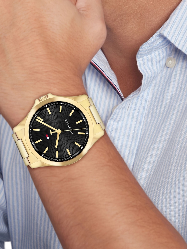 Tommy Hilfiger Gold Tone Plated Bracelet Watch - Image 4 of 4