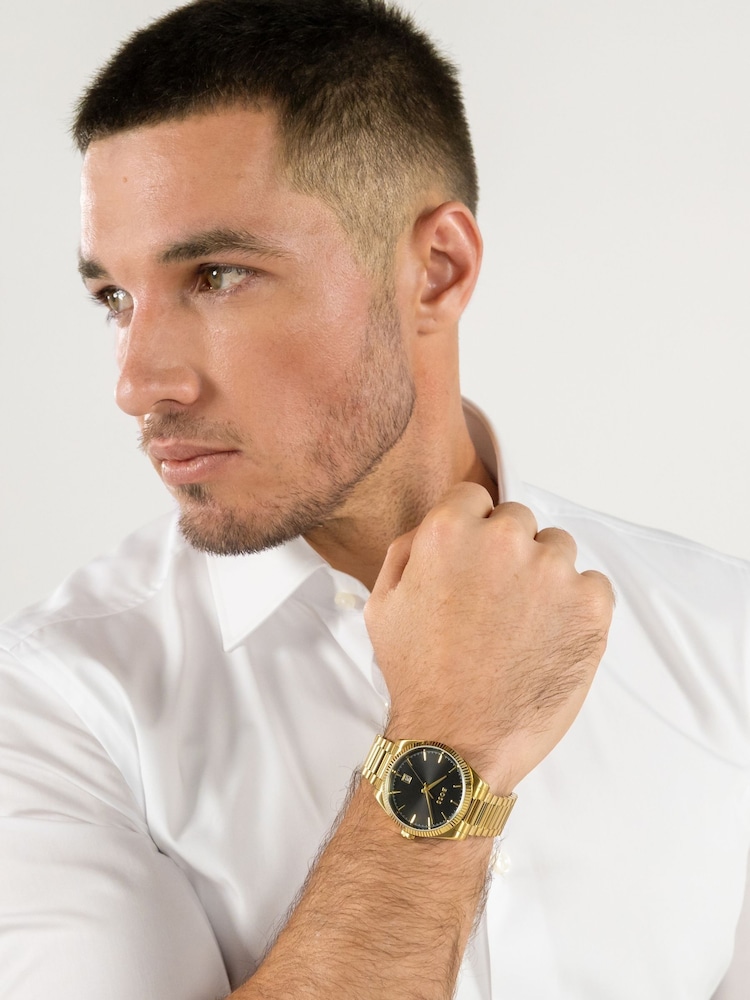 BOSS Gold Tone Cheswick IP Watch - Image 1 of 5