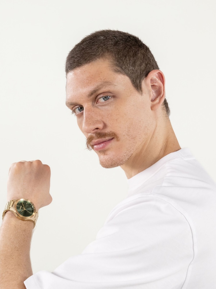 HUGO Gold Tone Light Yellow IP Bracelet Watch - Image 2 of 5 HUGO Gold Tone Light Yellow IP Bracelet Watch - Image 2 of 5