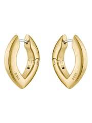BOSS Gold Tone Fiora IP Earrings - Image 3 of 5