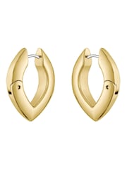 BOSS Gold Tone Fiora IP Earrings - Image 4 of 5