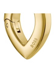 BOSS Gold Tone Fiora IP Earrings - Image 5 of 5