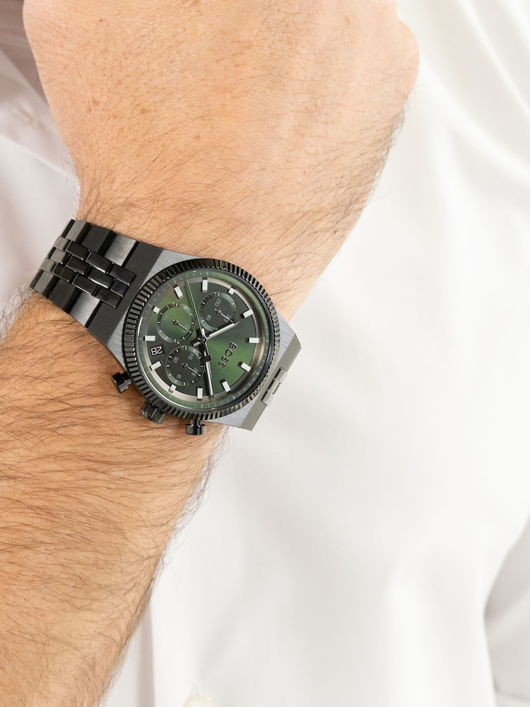 BOSS Black Candor Prime Chrono Black IP Watch - Image 2 of 5