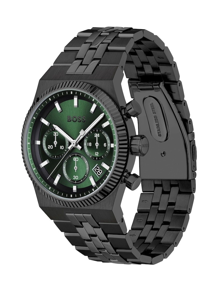 BOSS Black Candor Prime Chrono Black IP Watch - Image 5 of 5