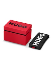 HUGO Silver Tone Style Stainless Steel Mesh Bracelet And White Dial Watch - Image 7 of 7