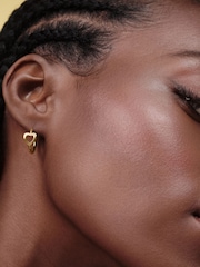 Olivia Burton Gold Tone IP Kindred Interlink Earrings - Image 3 of 4