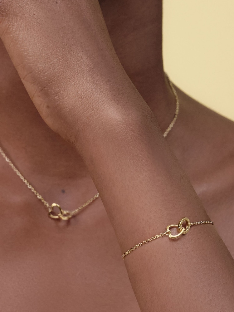 Olivia Burton Gold Tone IP Kindred Interlink Bracelet - Image 2 of 4